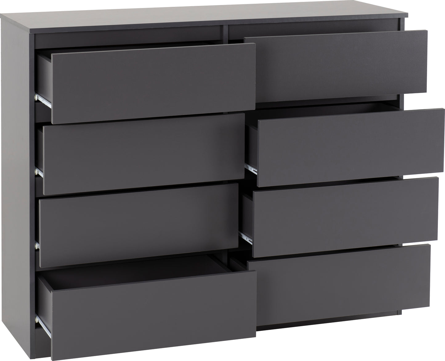 MALVERN 8 DRAWER CHEST - GREY