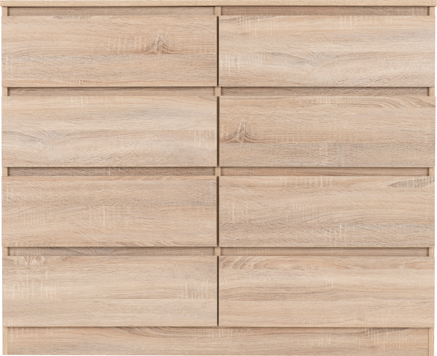 MALVERN 8 DRAWER CHEST - SONOMA OAK EFFECT