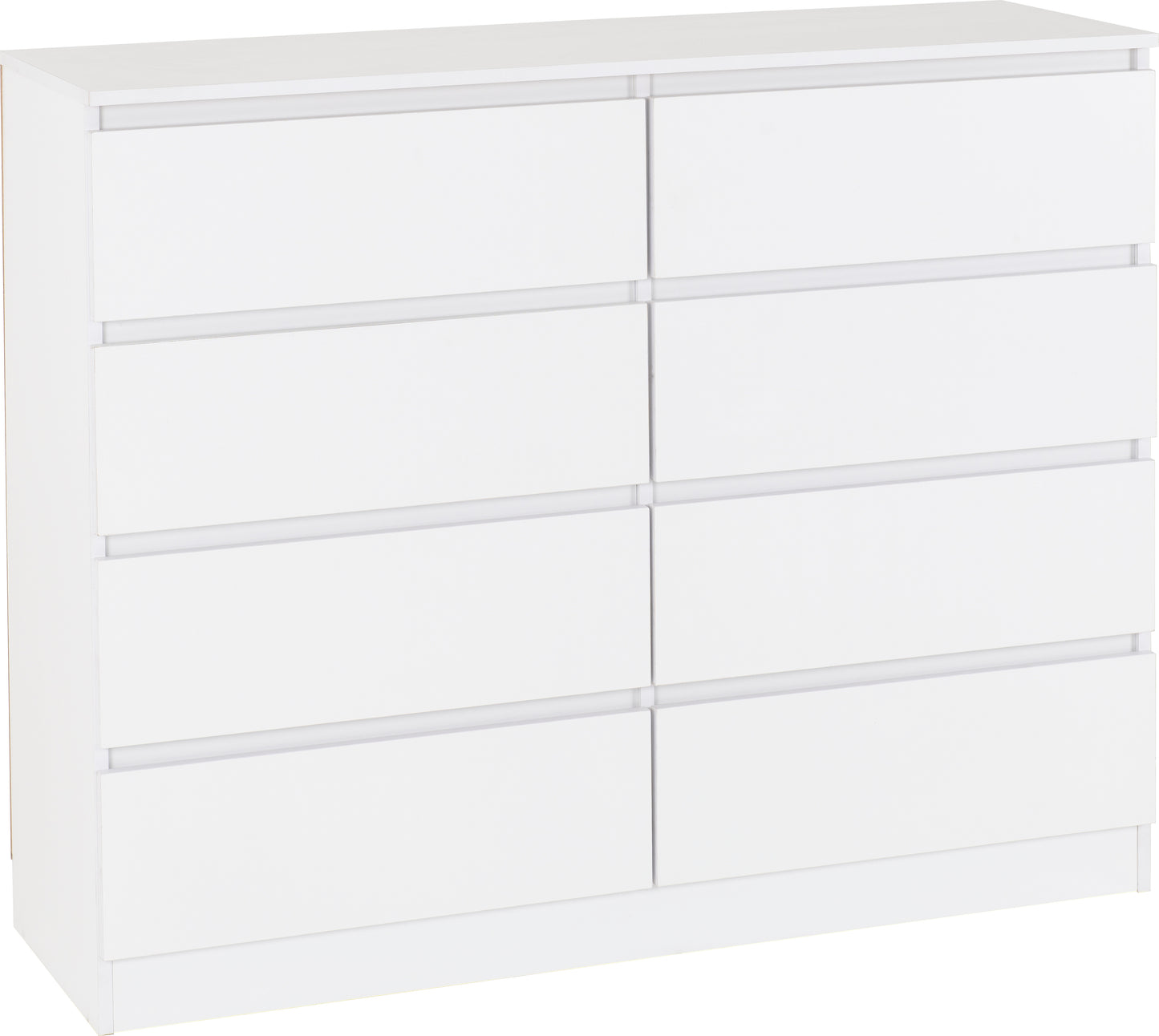 MALVERN 8 DRAWER CHEST - WHITE