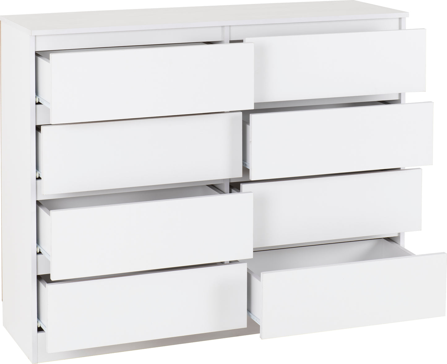 MALVERN 8 DRAWER CHEST - WHITE