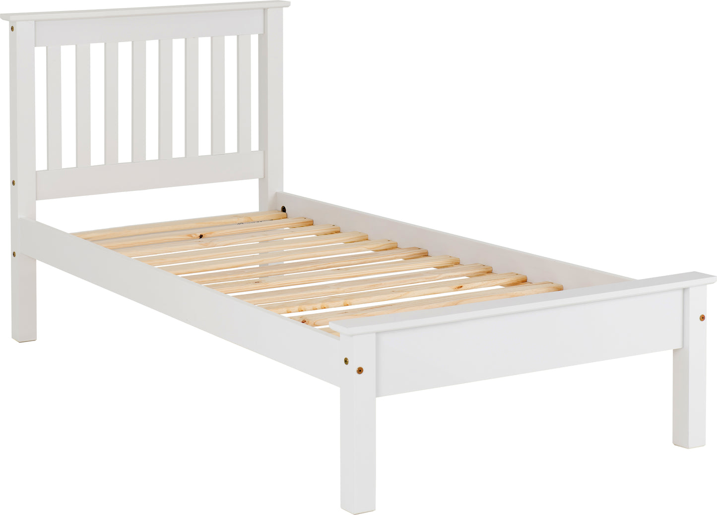 MONACO 3' BED LOW FOOT END - WHITE