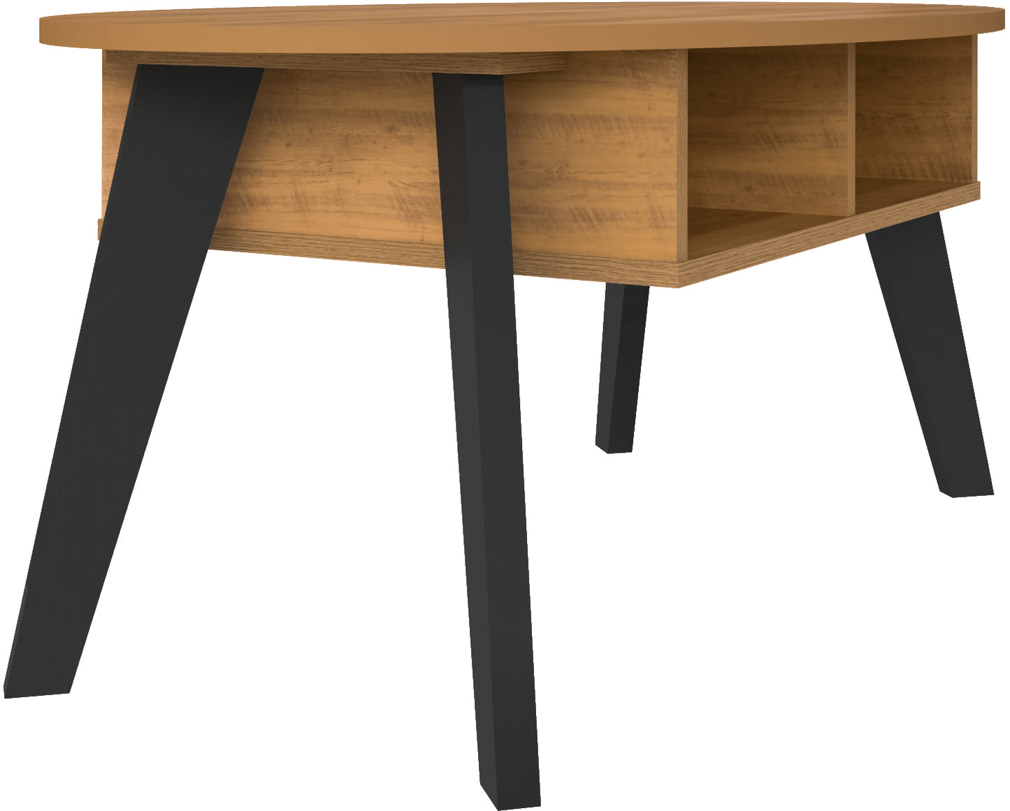 NAPLES CONSOLE TABLE - BLACK/PINE EFFECT BLACK/PINE EFFECT