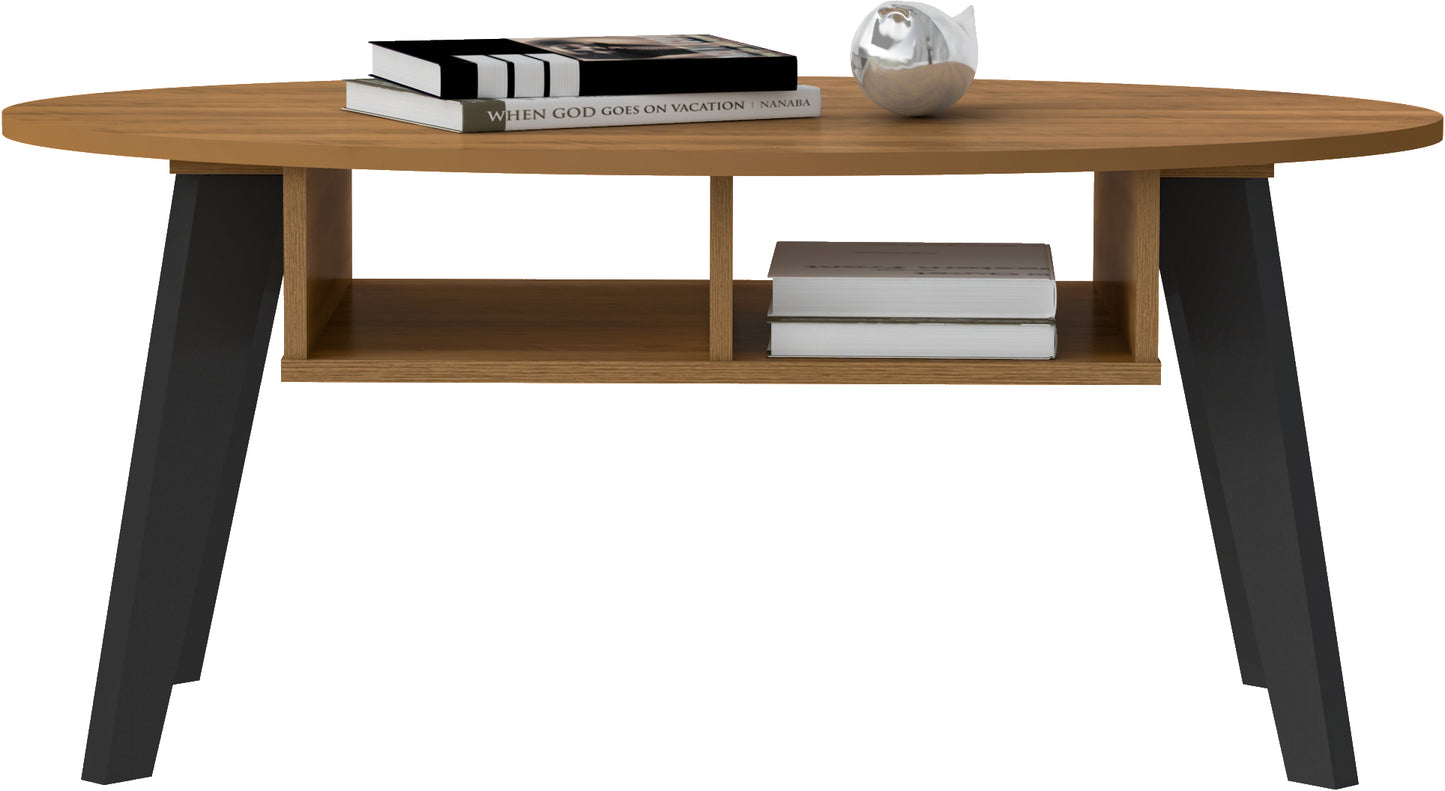 NAPLES CONSOLE TABLE - BLACK/PINE EFFECT BLACK/PINE EFFECT