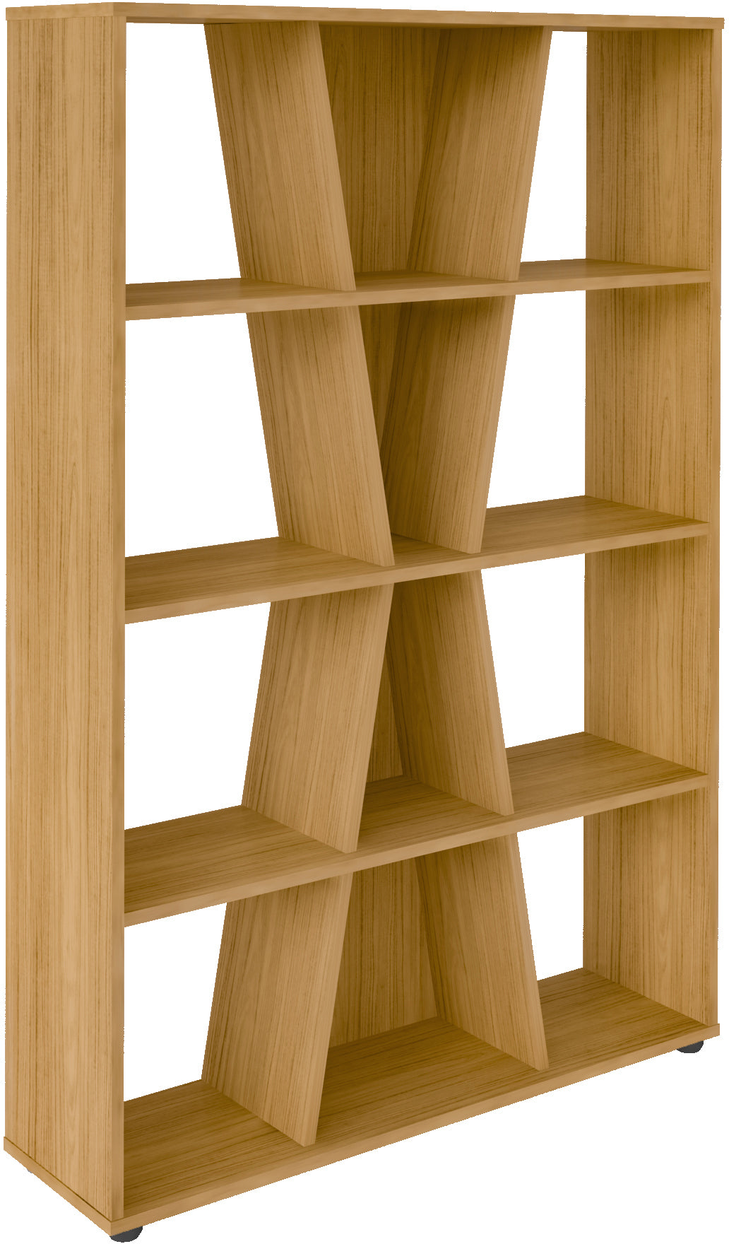 NAPLES MEDIUM BOOKCASE - OAK EFFECT