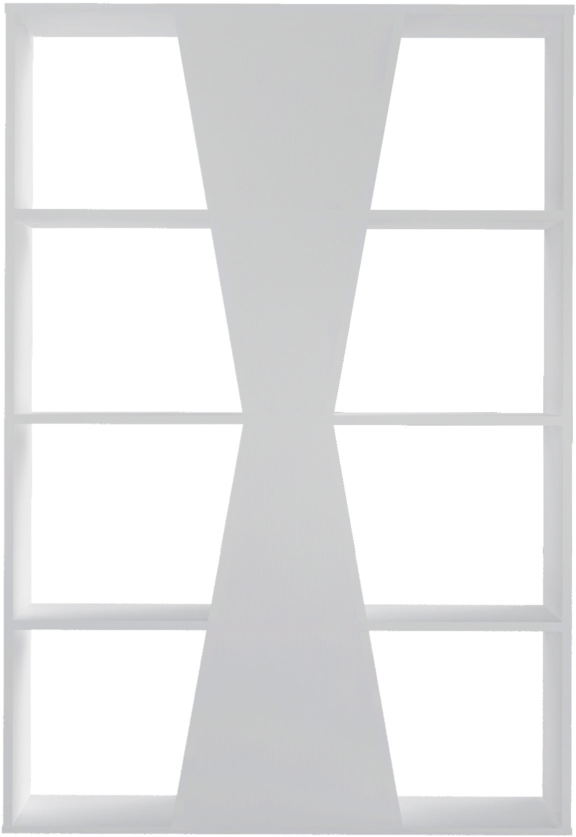 NAPLES MEDIUM BOOKCASE - WHITE