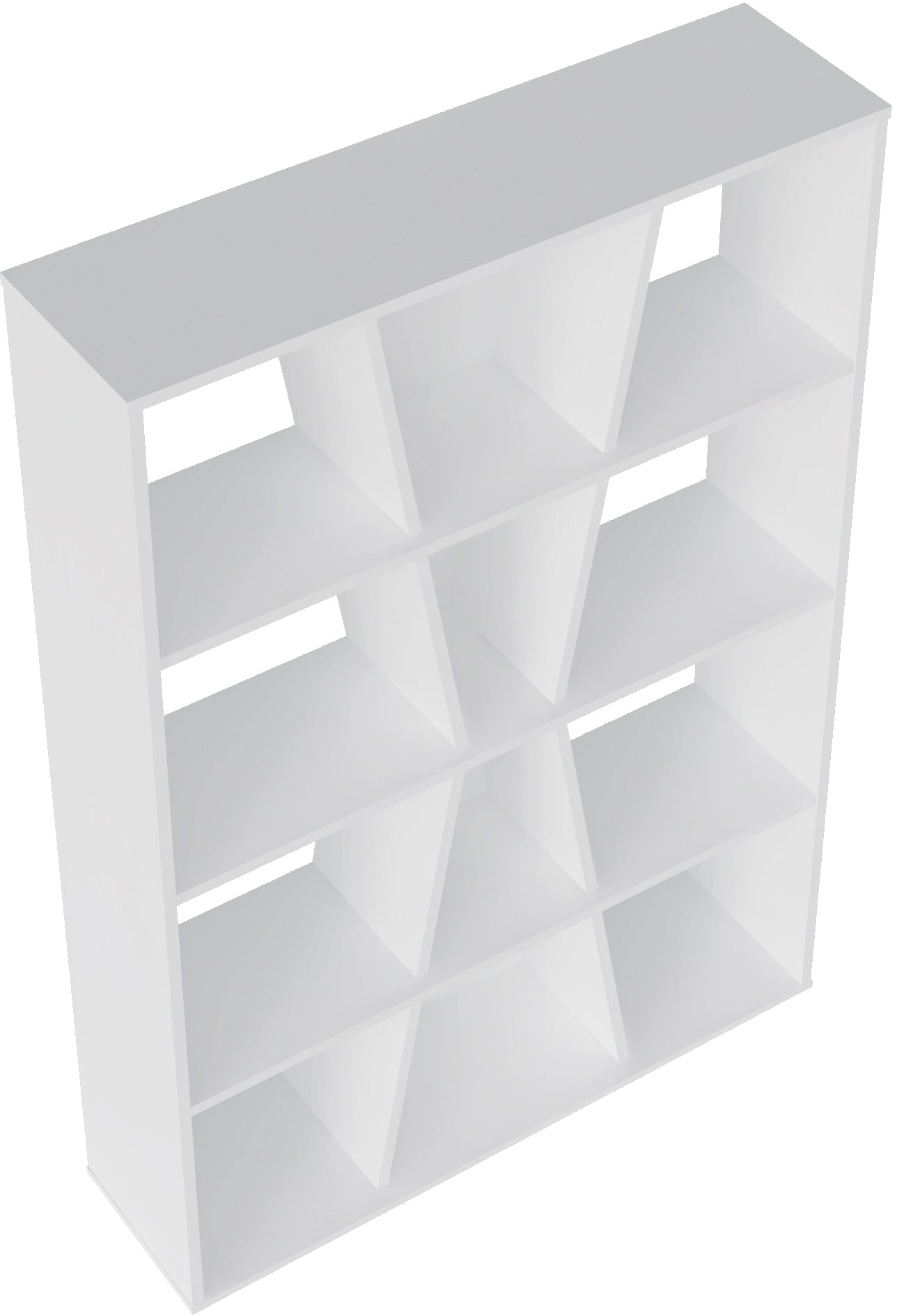 NAPLES MEDIUM BOOKCASE - WHITE