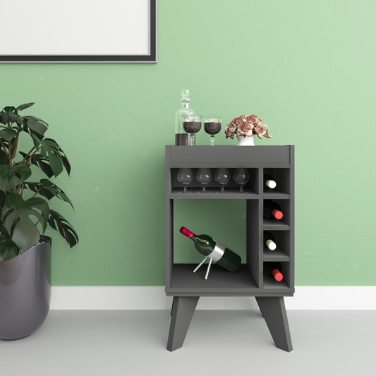 NAPLES MINI BAR/SIDE TABLE - GREY