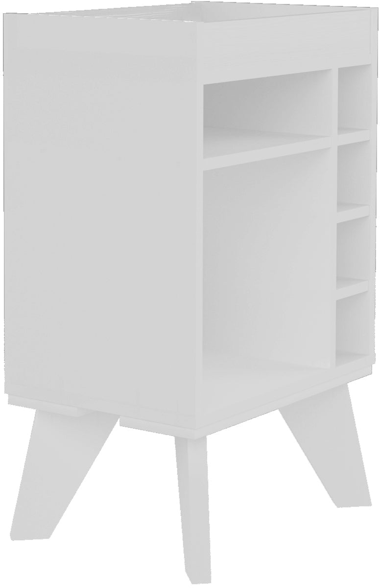 NAPLES MINI BAR/SIDE TABLE - WHITE