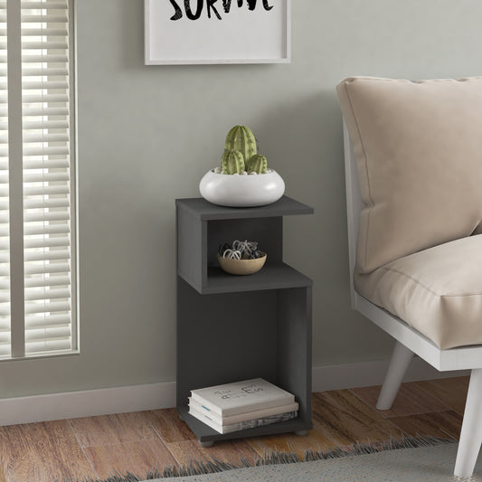 NAPLES PLANT STAND/SIDE TABLE - GREY GREY