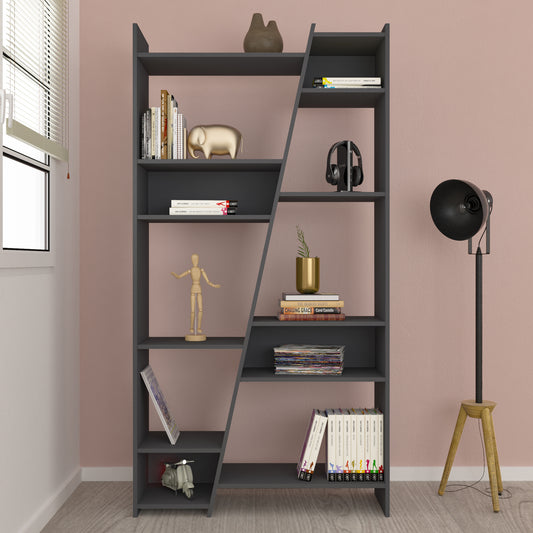 NAPLES TALL BOOKCASE - GREY