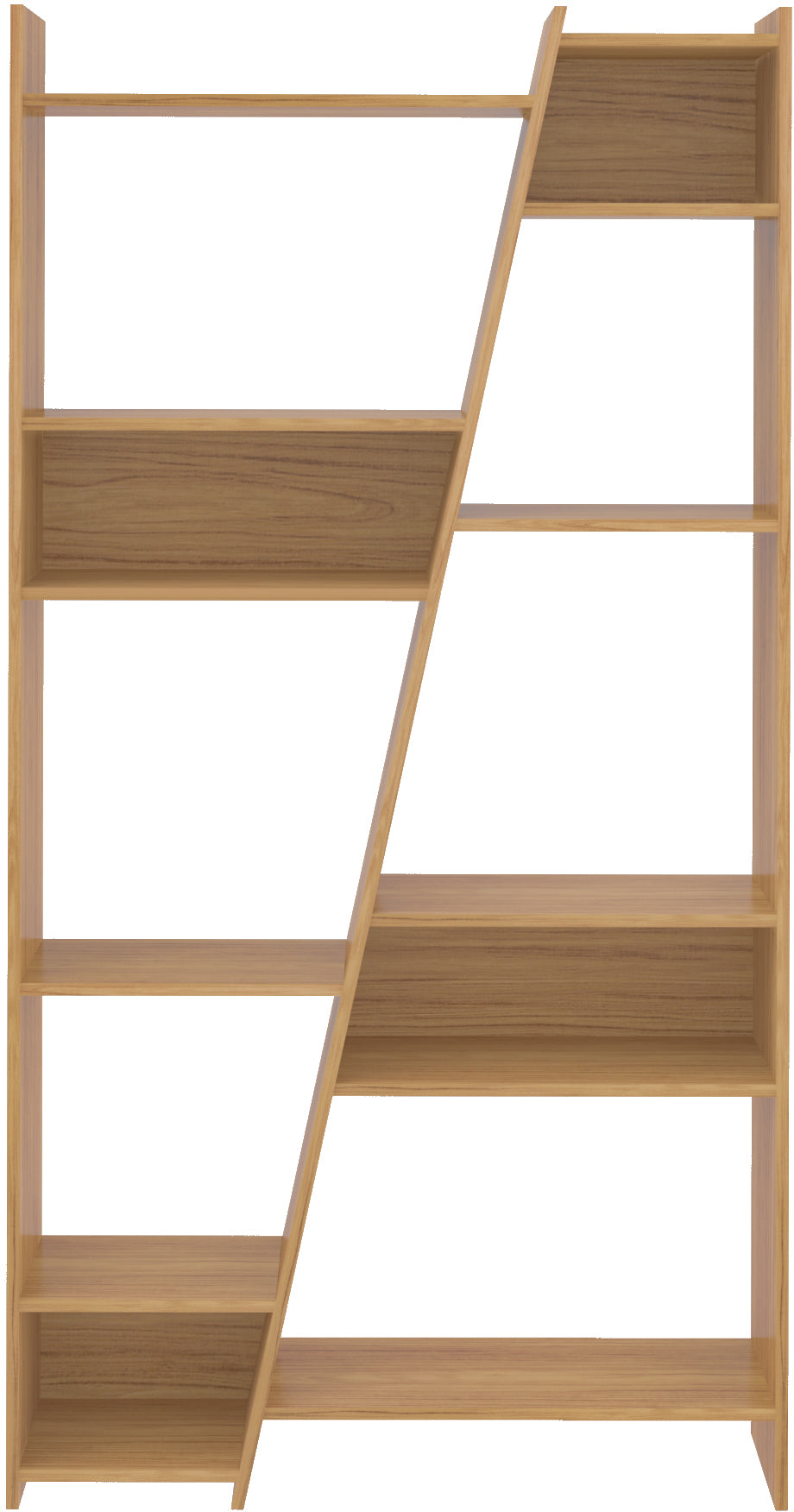 NAPLES TALL BOOKCASE - OAK EFFECT