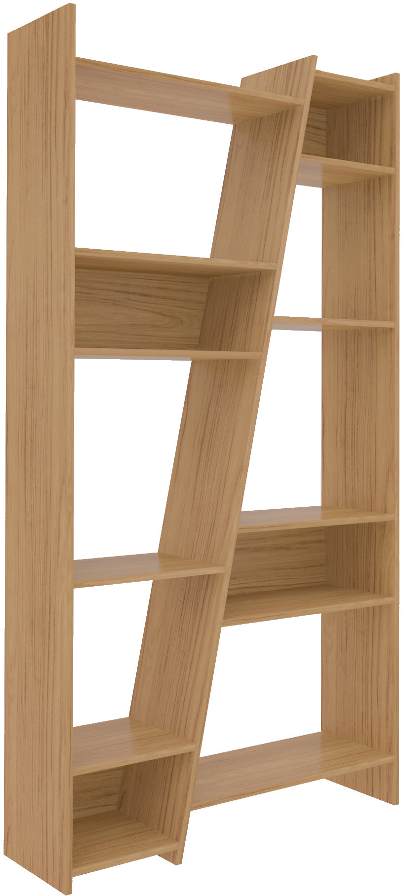 NAPLES TALL BOOKCASE - OAK EFFECT