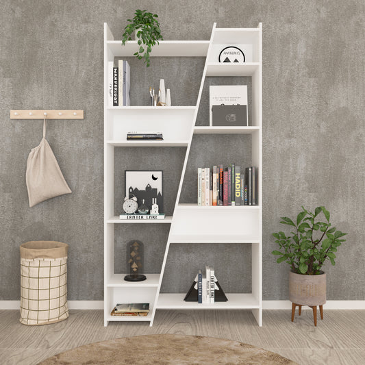 NAPLES TALL BOOKCASE - WHITE