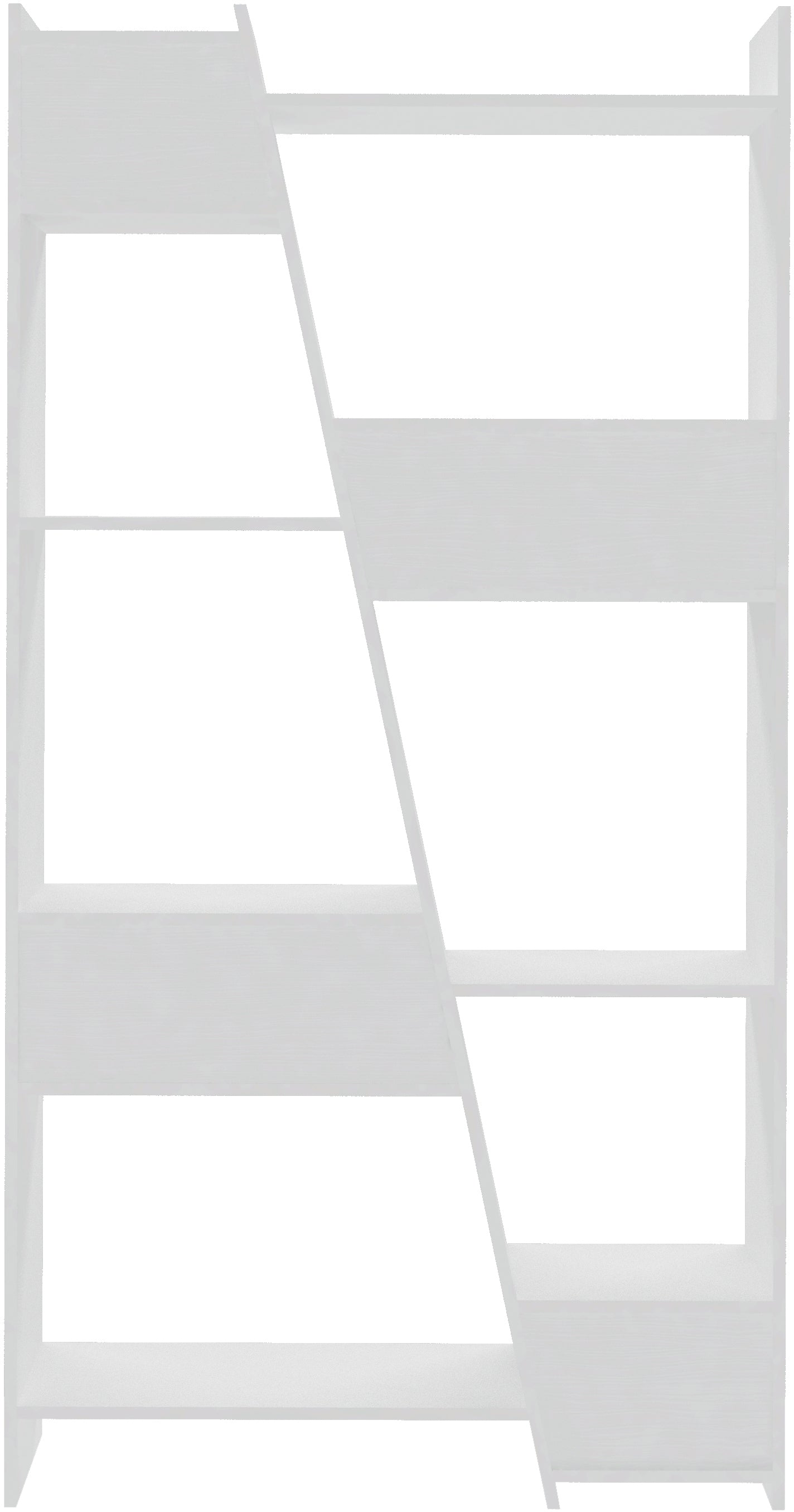 NAPLES TALL BOOKCASE - WHITE