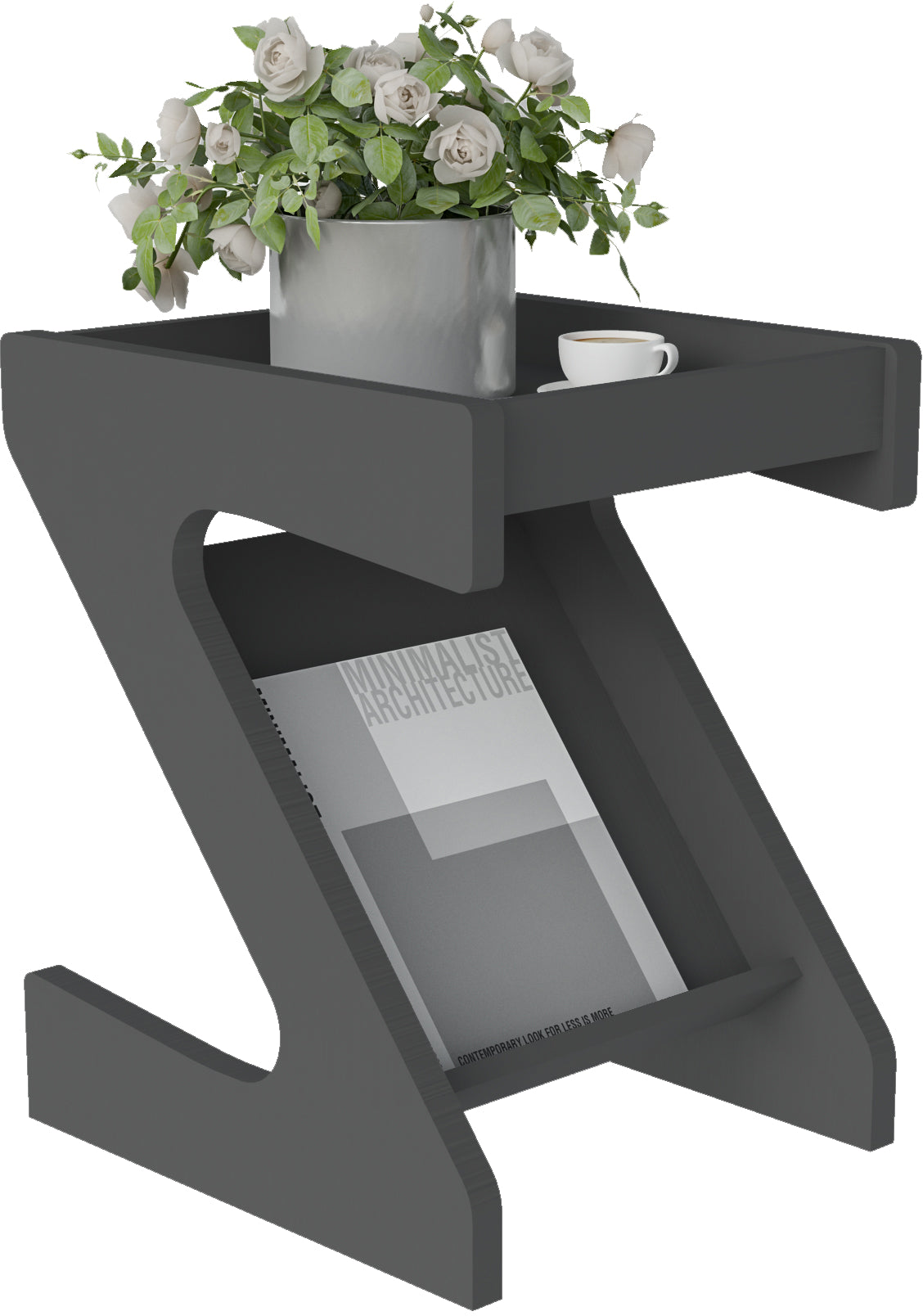 NAPLES Z SIDE TABLE - GREY