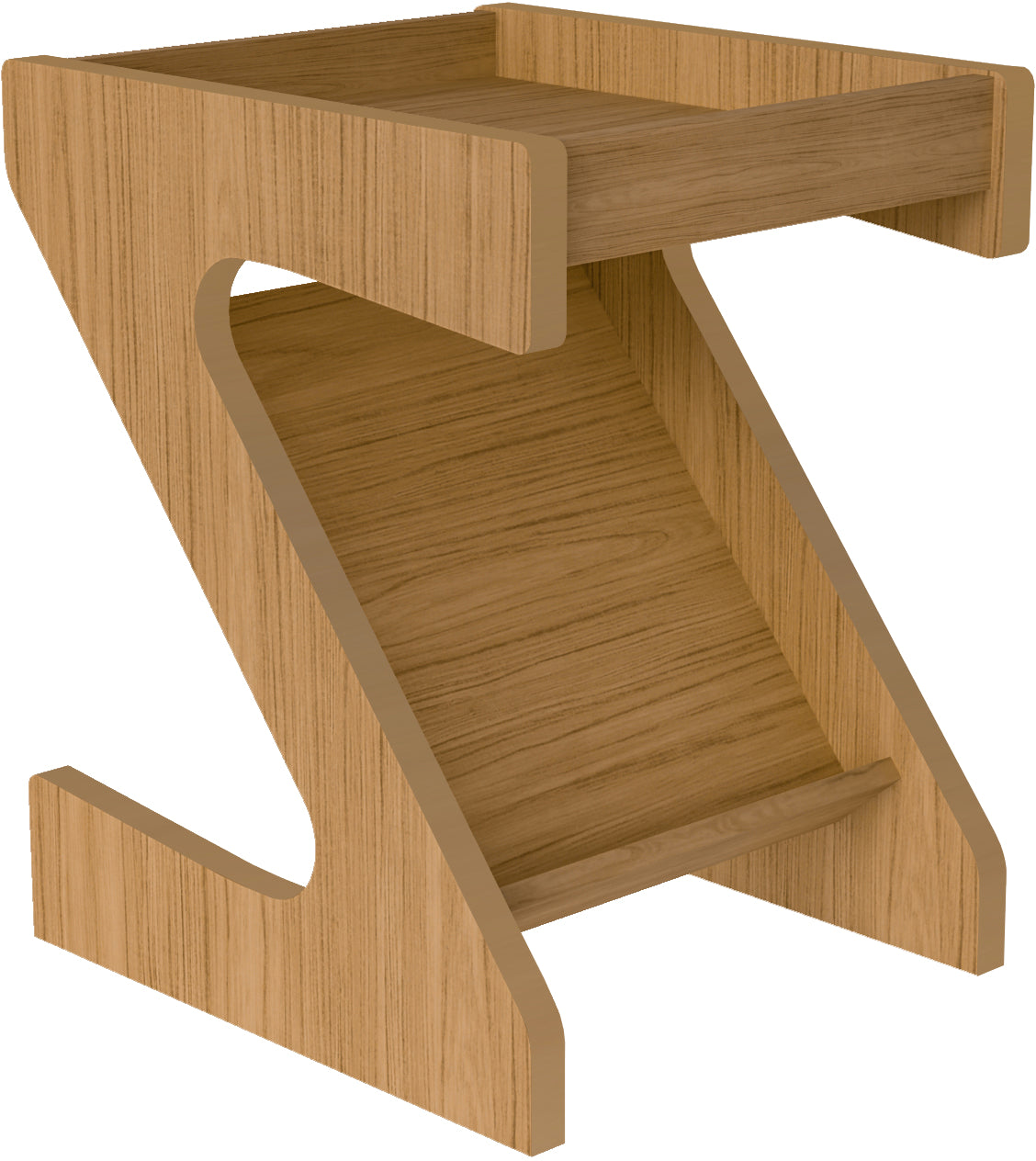 NAPLES Z SIDE TABLE - OAK EFFECT