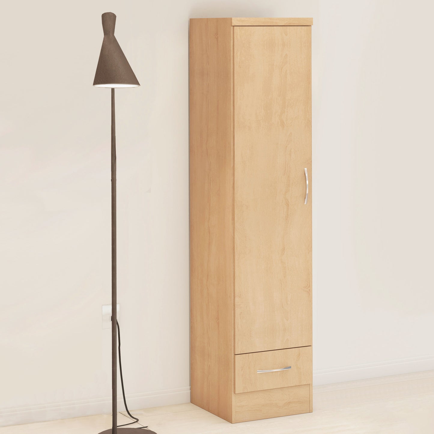 NEVADA 1 DOOR 1 DRAWER WARDROBE - SONOMA OAK EFFECT