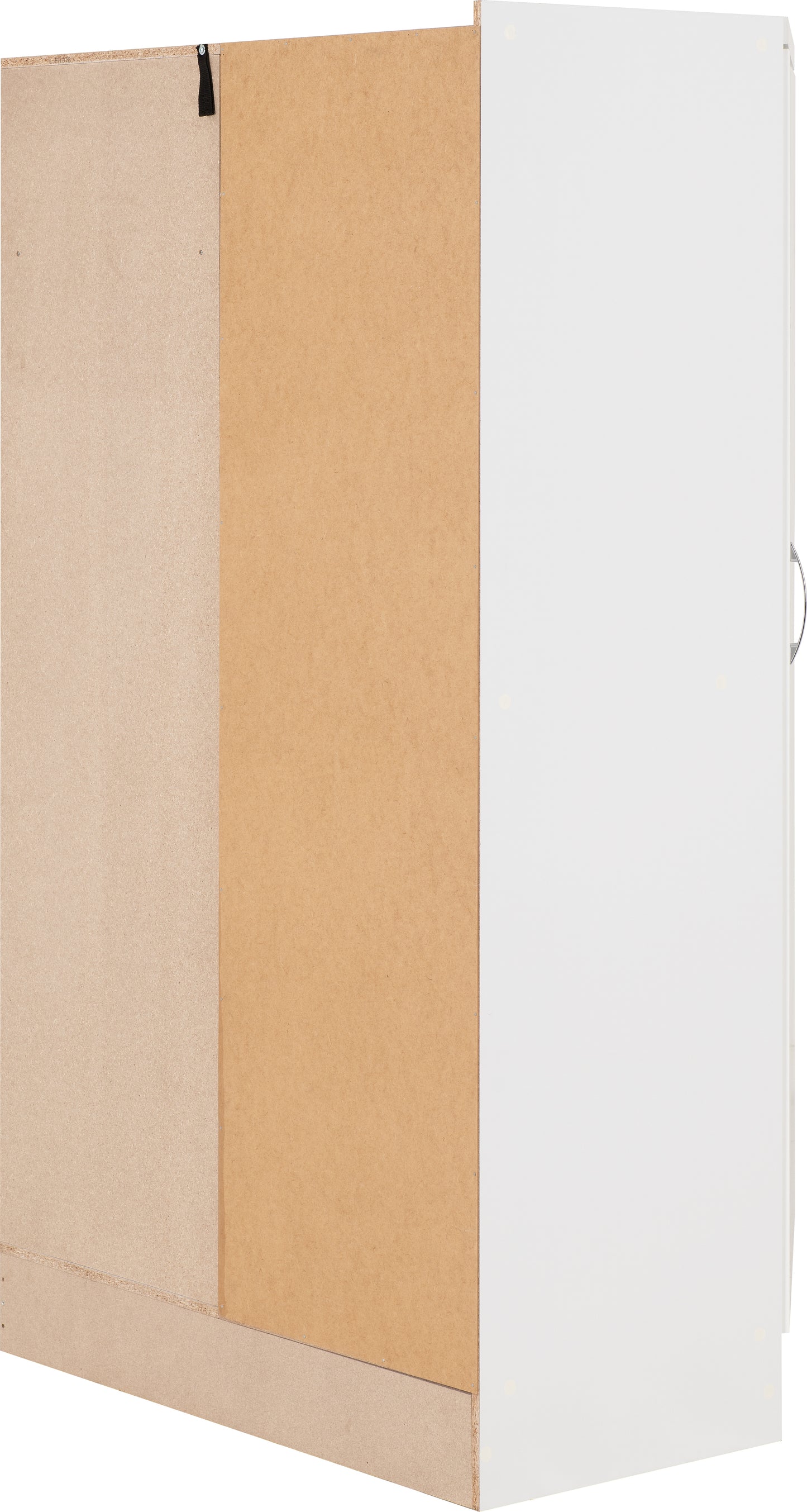 NEVADA 2 DOOR CORNER WARDROBE - WHITE GLOSS