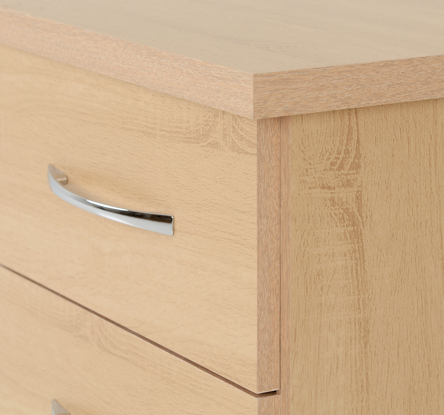 NEVADA 3 DRAWER BEDSIDE - SONOMA OAK EFFECT