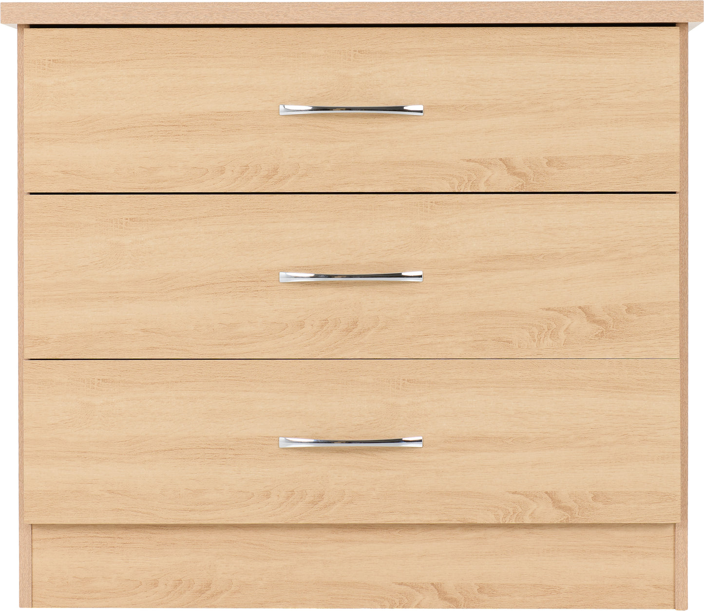 NEVADA 3 DRAWER CHEST - SONOMA OAK EFFECT