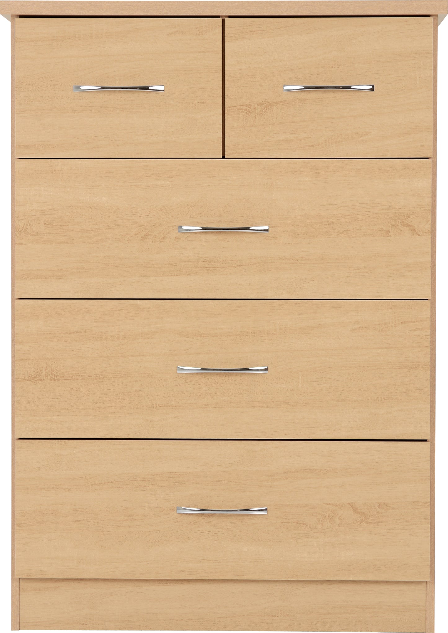 NEVADA 3+2 DRAWER CHEST - SONOMA OAK EFFECT