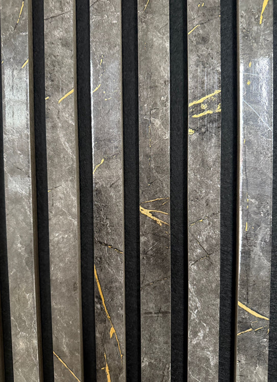 Wall Panel 01 WN / Marble-Gold Black (Acoustic) - Price for 1 Panel