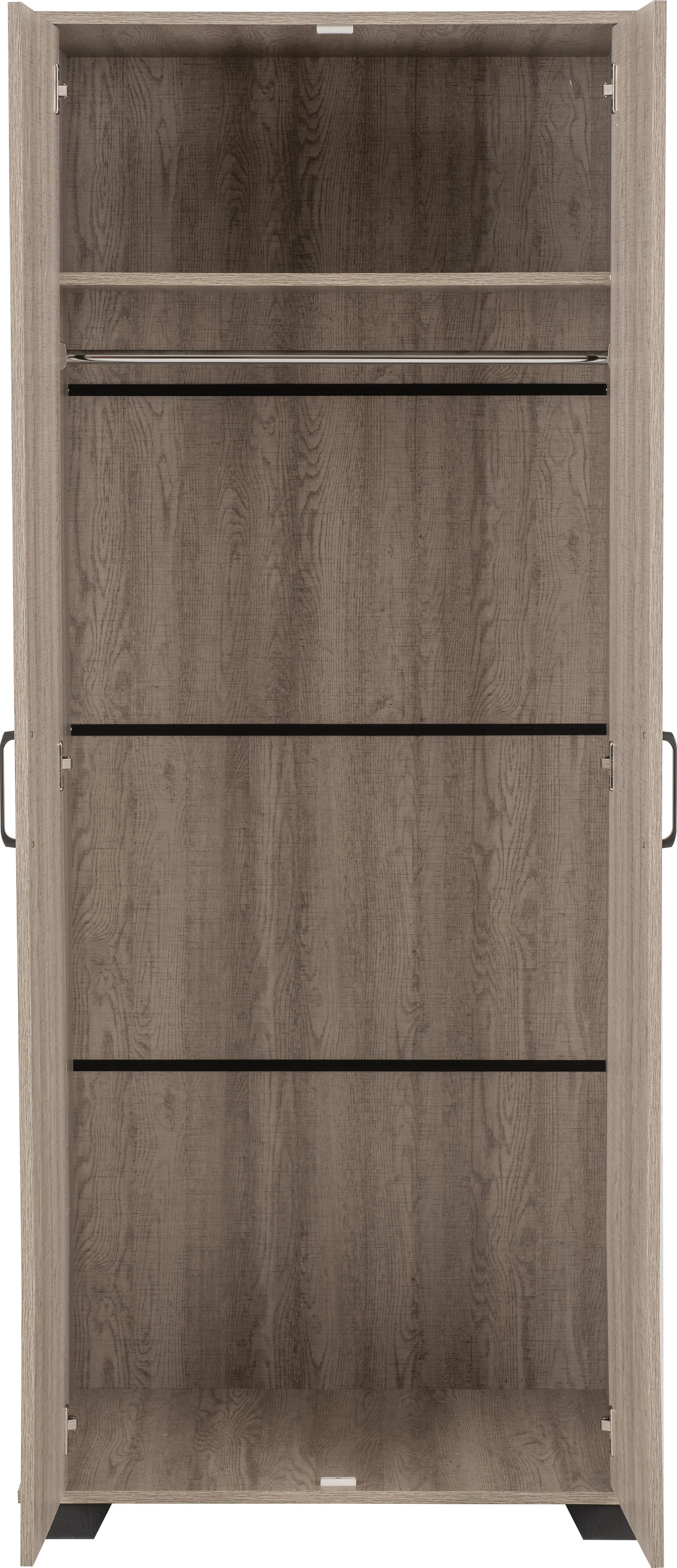 OLIVER 2 DOOR WARDROBE  - LIGHT OAK EFFECT