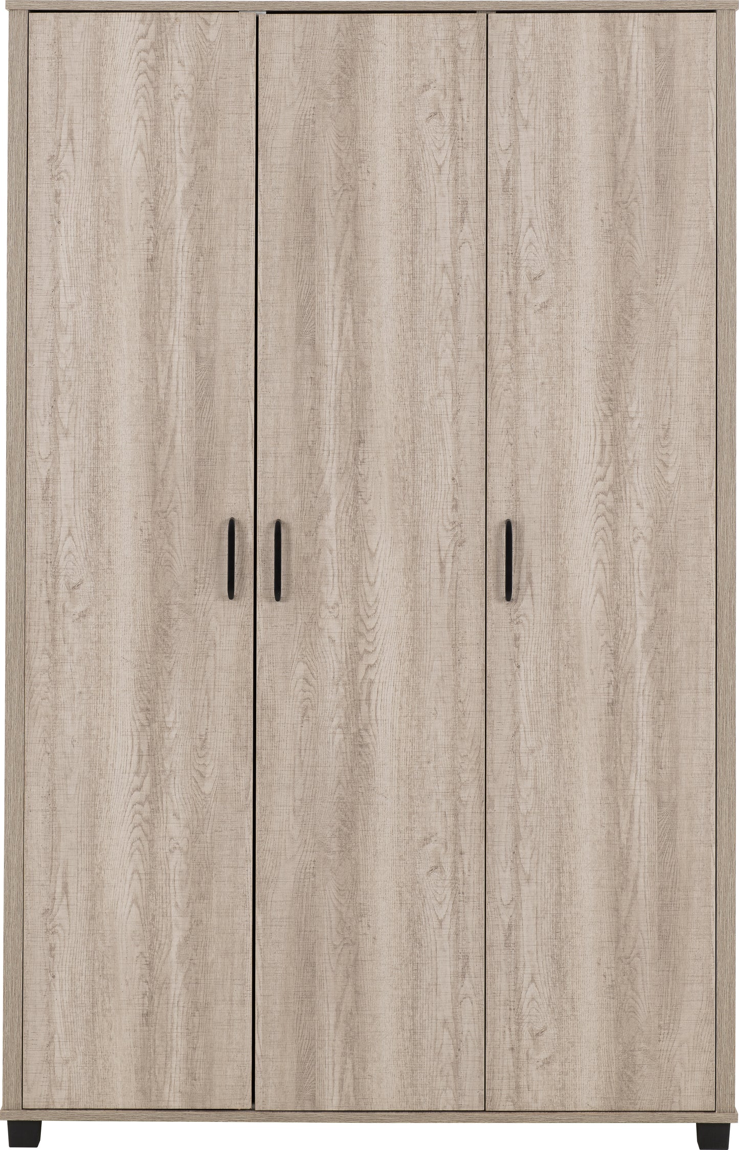 OLIVER 3 DOOR WARDROBE  - LIGHT OAK EFFECT