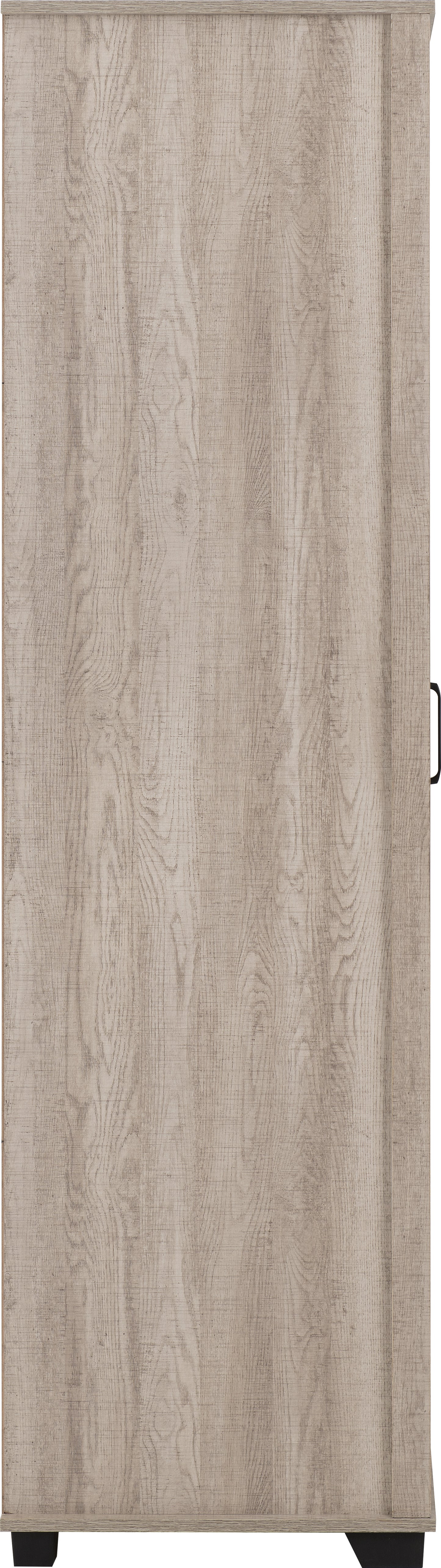 OLIVER 4 DOOR WARDROBE  - LIGHT OAK EFFECT