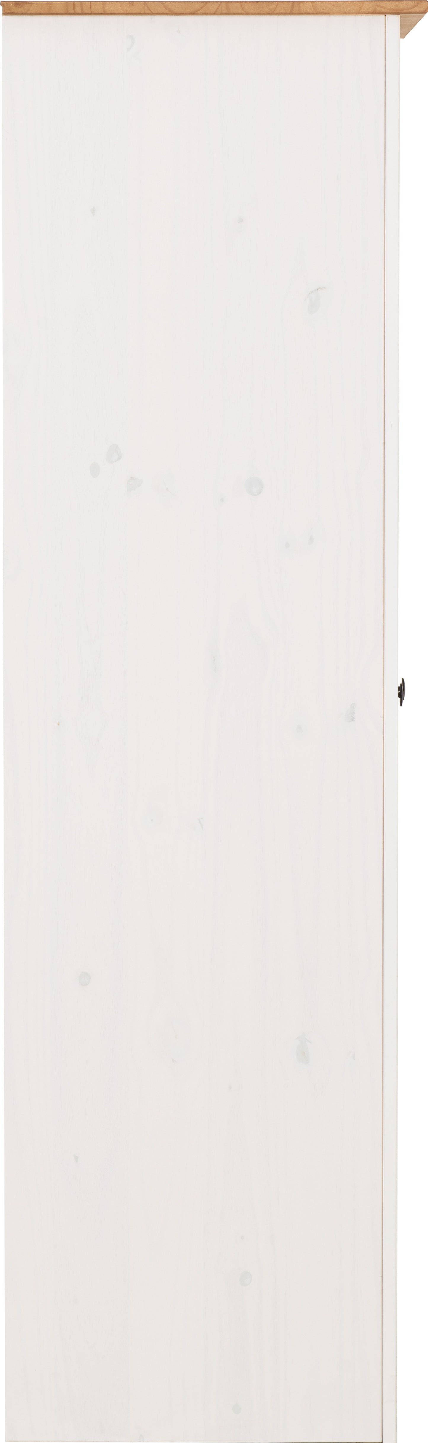 PANAMA 2 DOOR WARDROBE - WHITE/NATURAL WAX