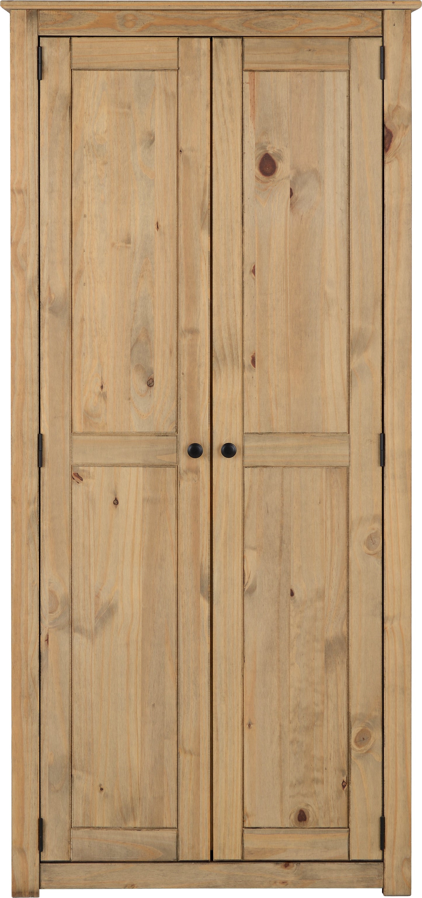 PANAMA 2 DOOR WARDROBE - NATURAL WAX