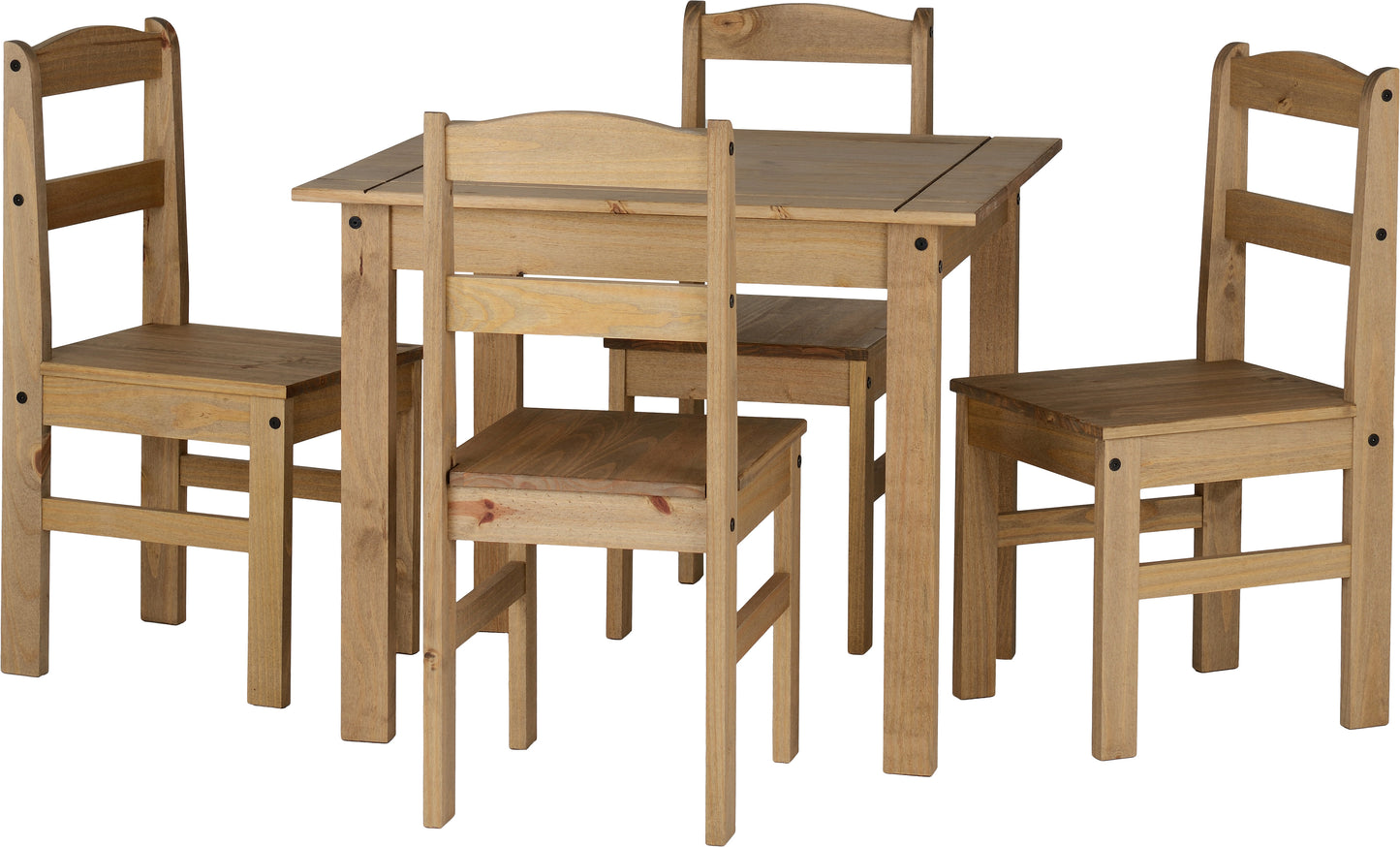 PANAMA DINING SET - NATURAL WAX