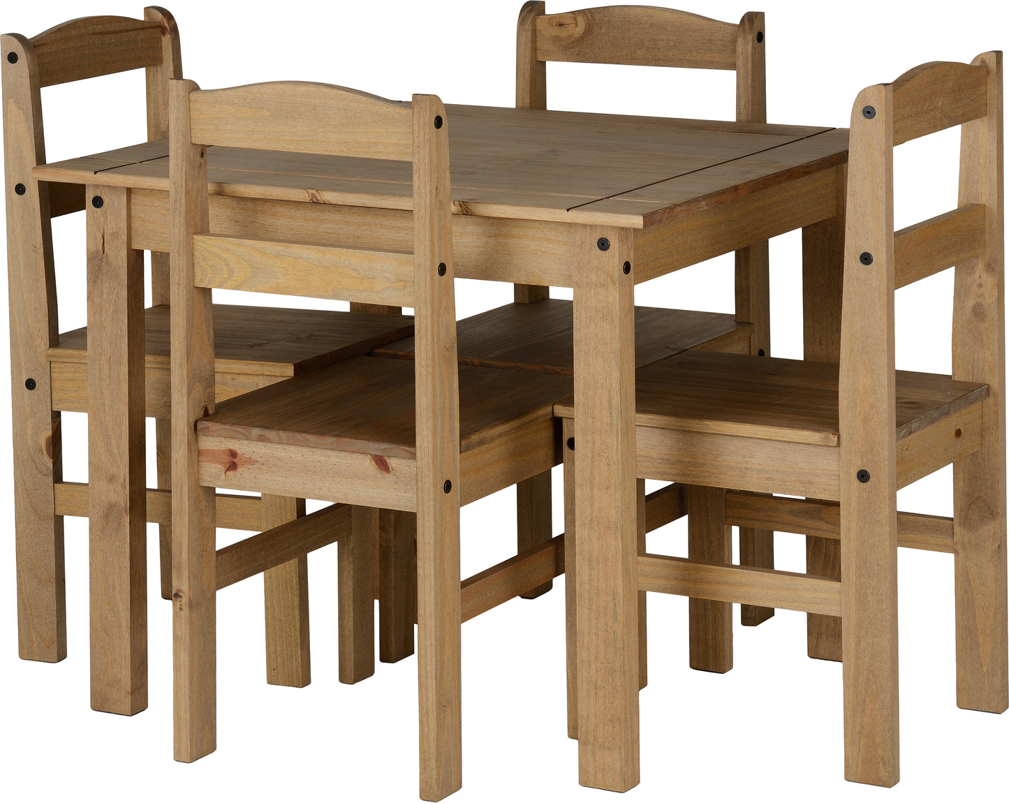 PANAMA DINING SET - NATURAL WAX