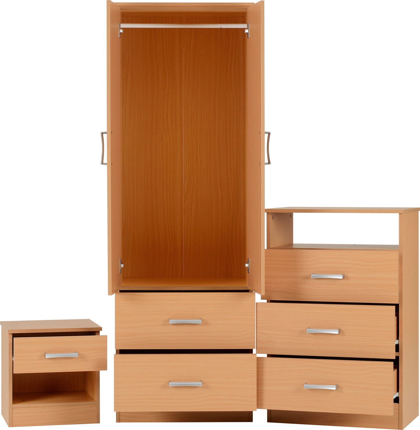 POLAR BEDROOM SET - BEECH