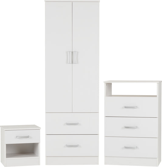 POLAR BEDROOM SET - WHITE