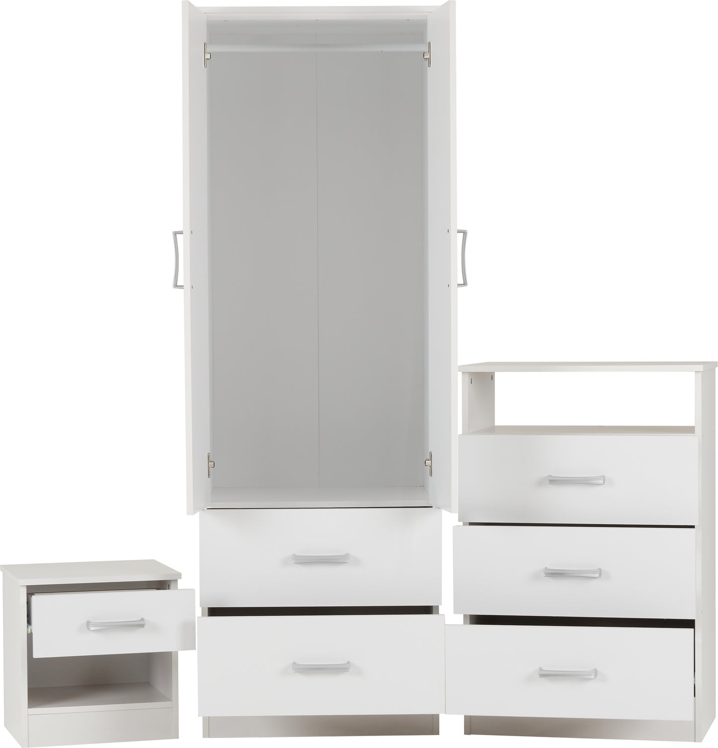 POLAR BEDROOM SET - WHITE