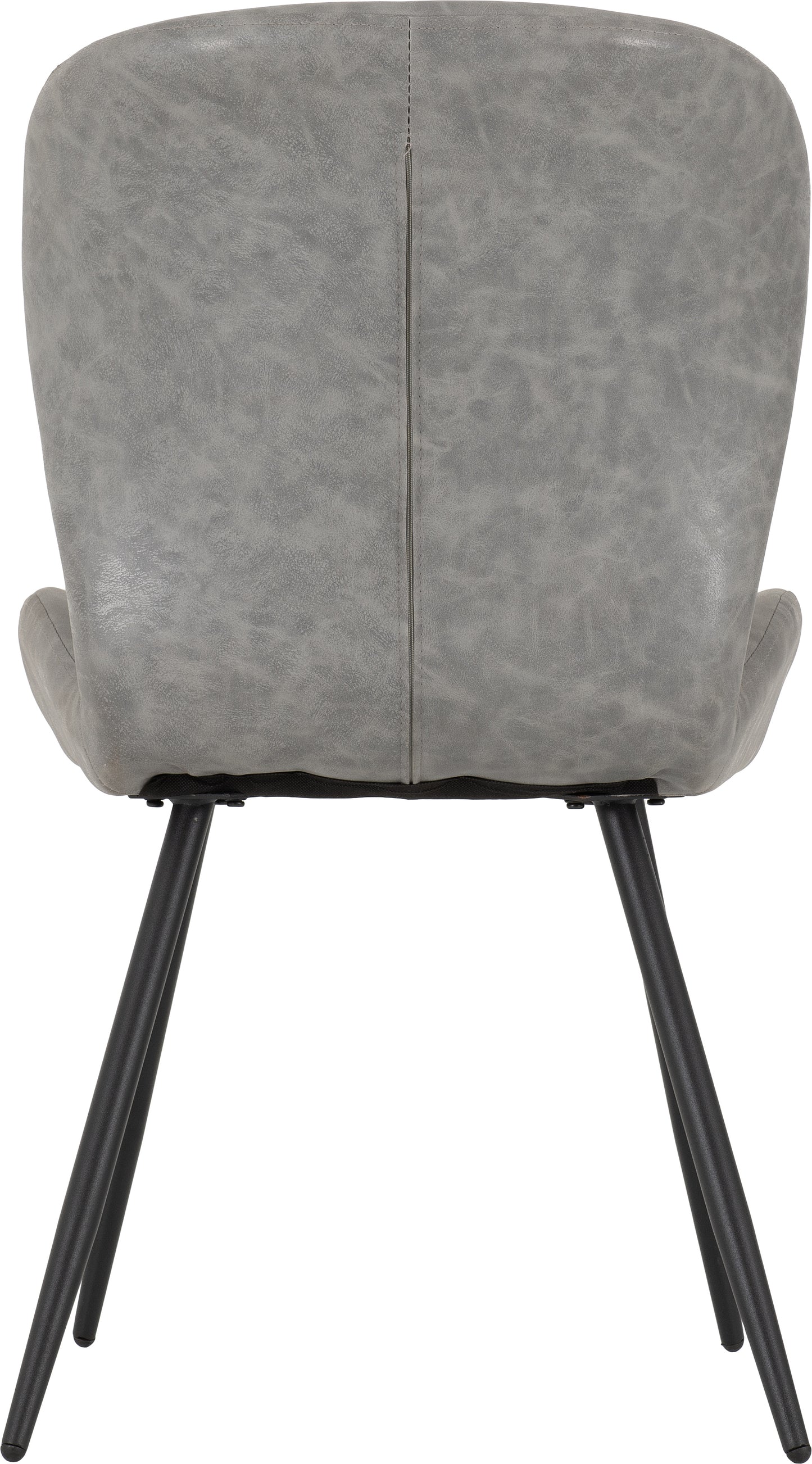 QUEBEC CHAIR (BOX OF 4) - GREY FAUX LEATHER