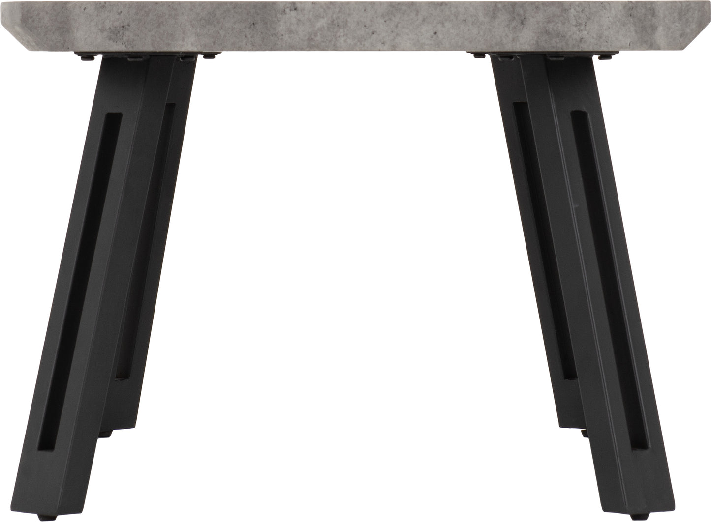 QUEBEC WAVE EDGE COFFEE TABLE - CONCRETE EFFECT/BLACK