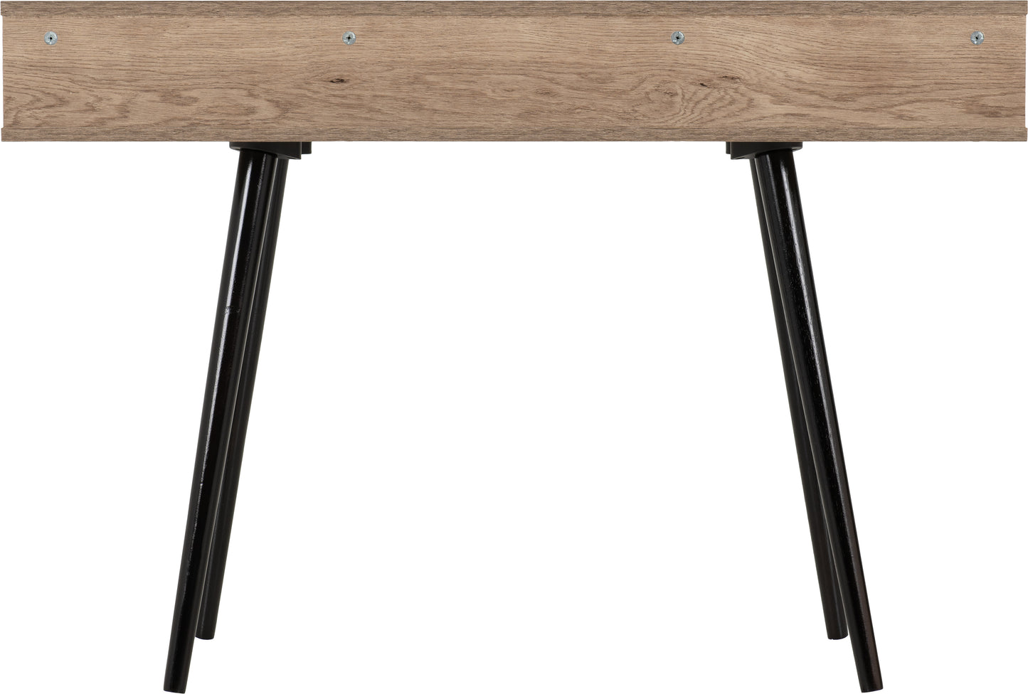 SAXTON 1 DRAWER CONSOLE TABLE  - MID OAK EFFECT/GREY