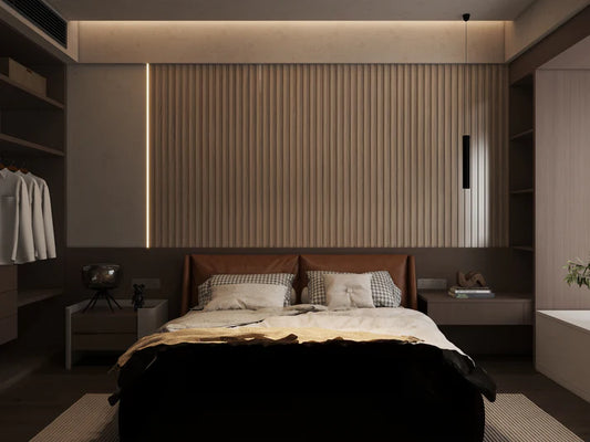 Wall Panel 81B - Walnut - Seamless 15cm
