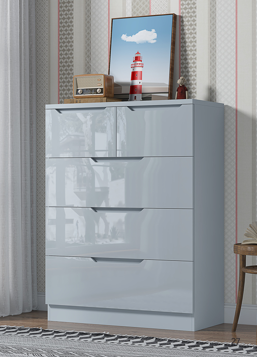 High Gloss 3+2 Drawer Chest