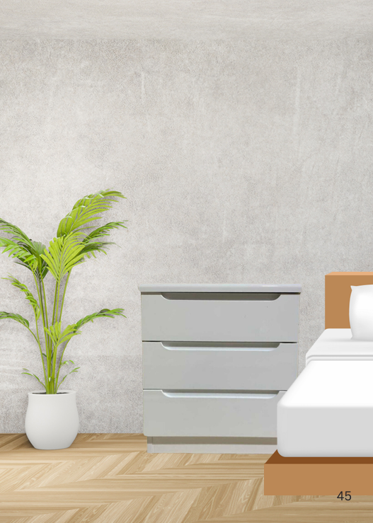 High Gloss Bedside Table