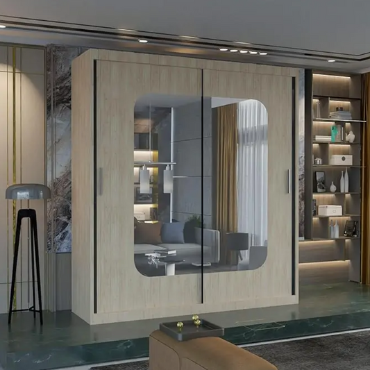 Marika Sliding Wardrobe - Oak
