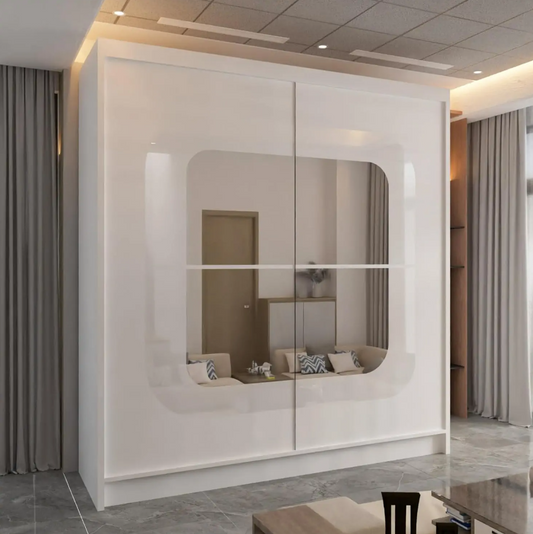 Chelsea Sliding Wardrobe - All White