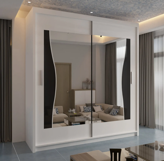 Batumi Sliding Wardrobe - White