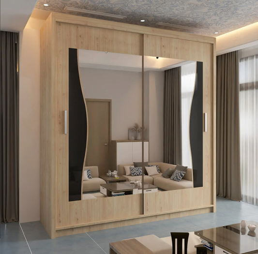 Batumi Sliding Wardrobe - Walnut
