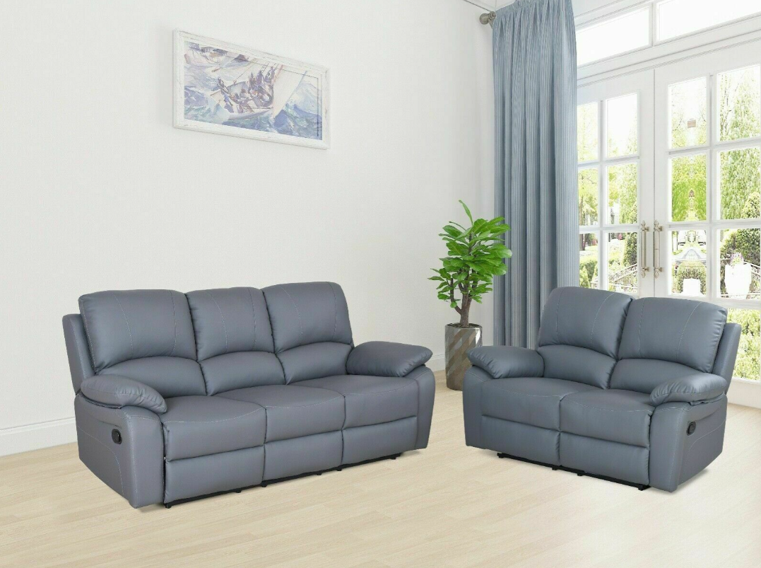 Brooklyn Grey 3+2 Seater Recliner