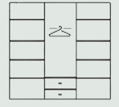4 Door & 2 Drawer High Gloss Wardrobe
