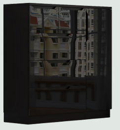High Gloss Low Wardrobe