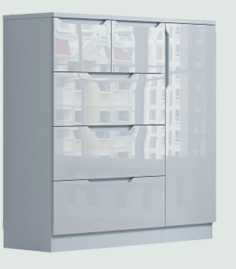 High Gloss Low Wardrobe